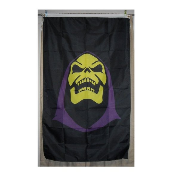 Skeletor Laughing He-Man and the Masters of the Universe 3'x5' Vertical Flag - Picture 1 of 2